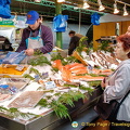 Fish stall at Marché des Enfants Rouges